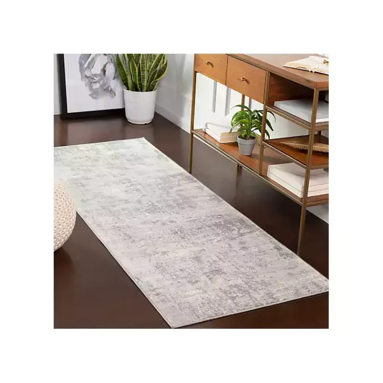 Area Rugs-Kirklands Home Abstract Woven Runner Gray