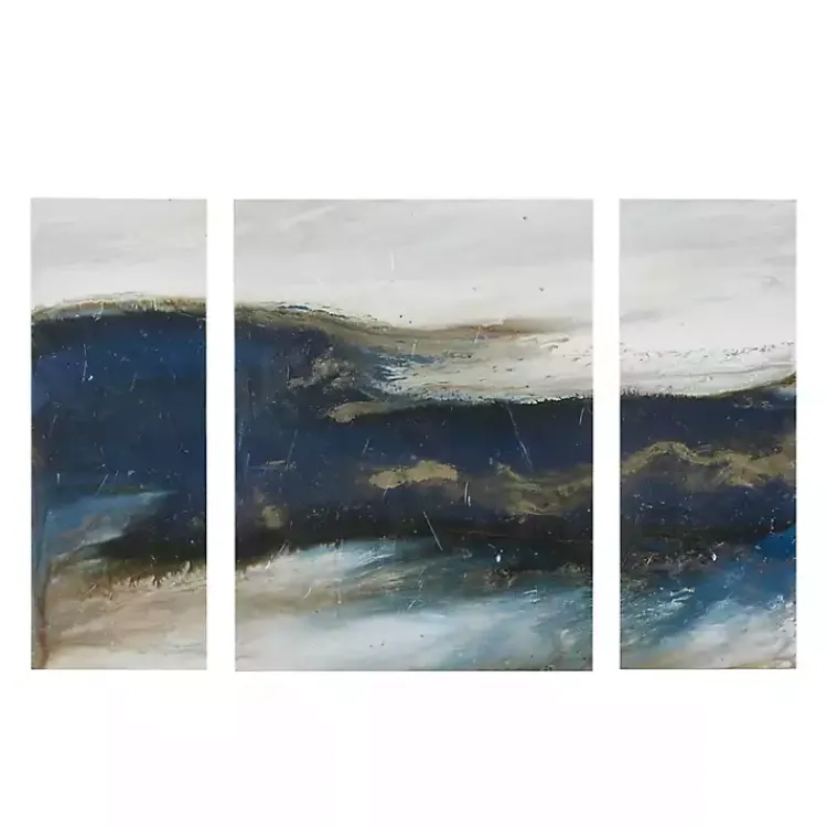 Canvas Art-Kirklands Home Rolling Waves Blur Canvas Art Prints, Set of 3