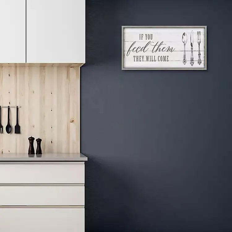 Wall Quotes & Signs-Kirklands Home If You Feed Them Framed Canvas Art Print