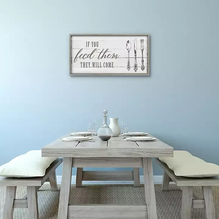 Wall Quotes & Signs-Kirklands Home If You Feed Them Framed Canvas Art Print