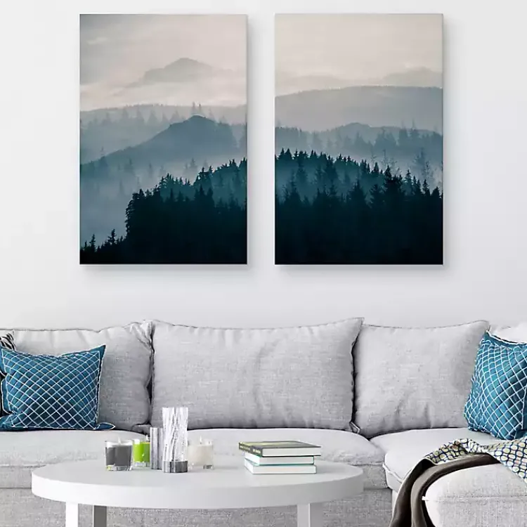 Canvas Art-Kirklands Home Blue Mountain Canvas Prints, Set of 2