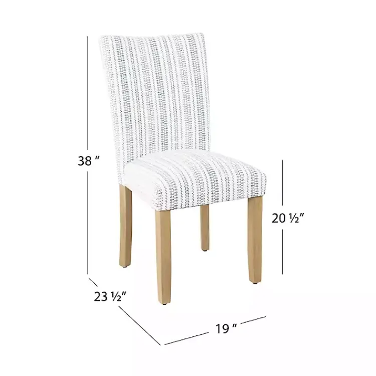 Dining Chairs-Kirklands Home Farmhouse Stripes Highback Dining Chairs, Set of 2
