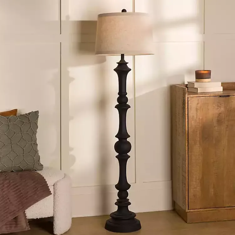 Floor Lamps-Kirklands Home Savannah Floor Lamp Black