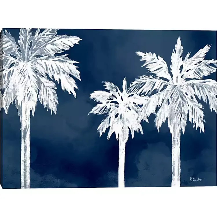 Canvas Art-Kirklands Home Cyano Palms Canvas Art Print, 40x30 in.