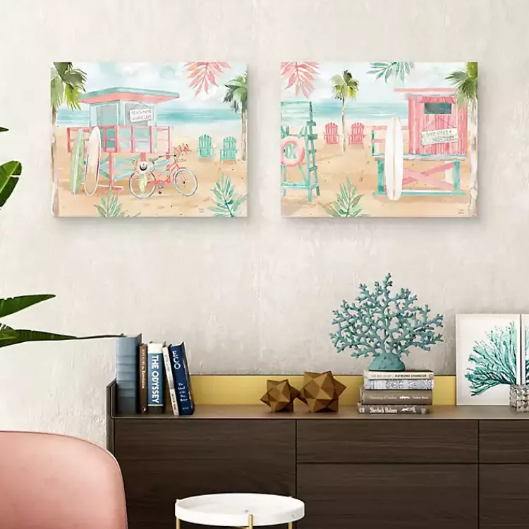 Canvas Art-Kirklands Home Surfs Up Canvas Art Prints, Set 2