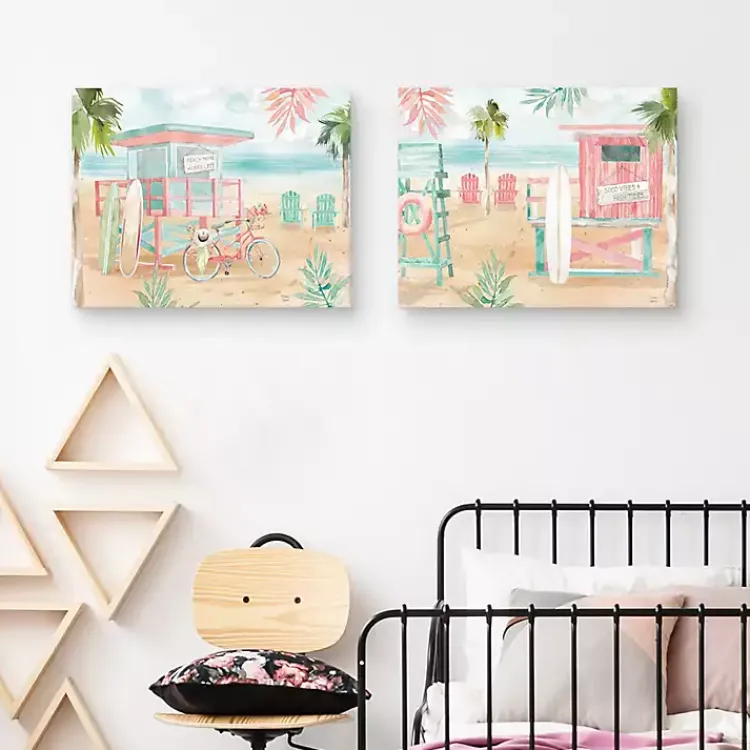 Canvas Art-Kirklands Home Surfs Up Canvas Art Prints, Set 2