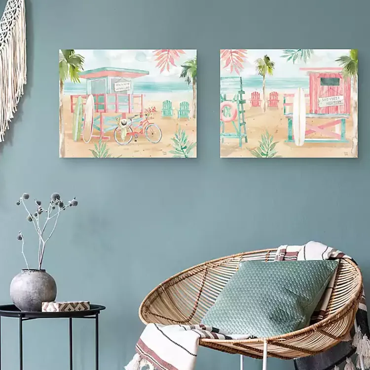 Canvas Art-Kirklands Home Surfs Up Canvas Art Prints, Set 2