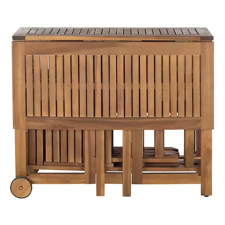 Outdoor Dining-Kirklands Home Natural Acacia Wood 4-pc. Foldable Dining Set