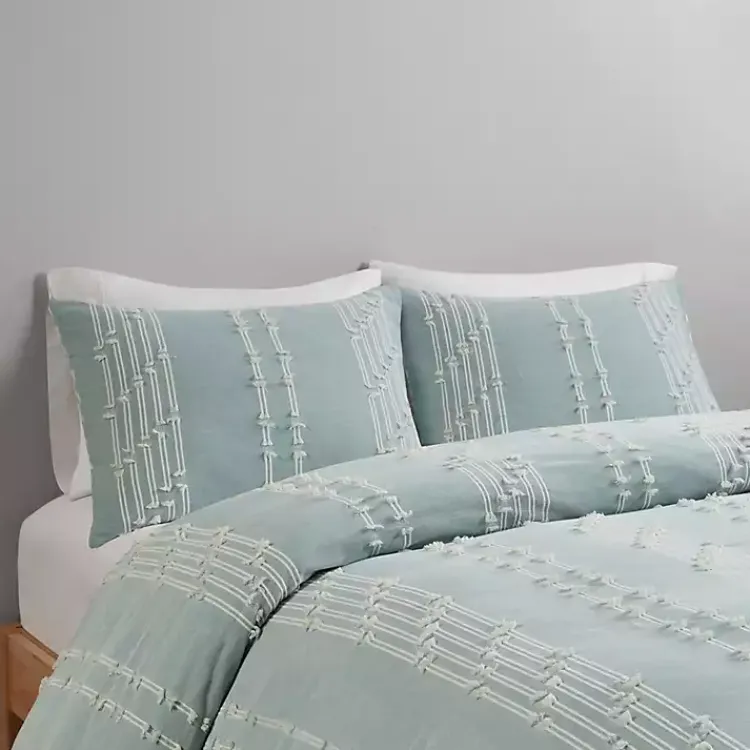 Comforters-Kirklands Home Stripe Diamond Full/Queen Comforter Set Green