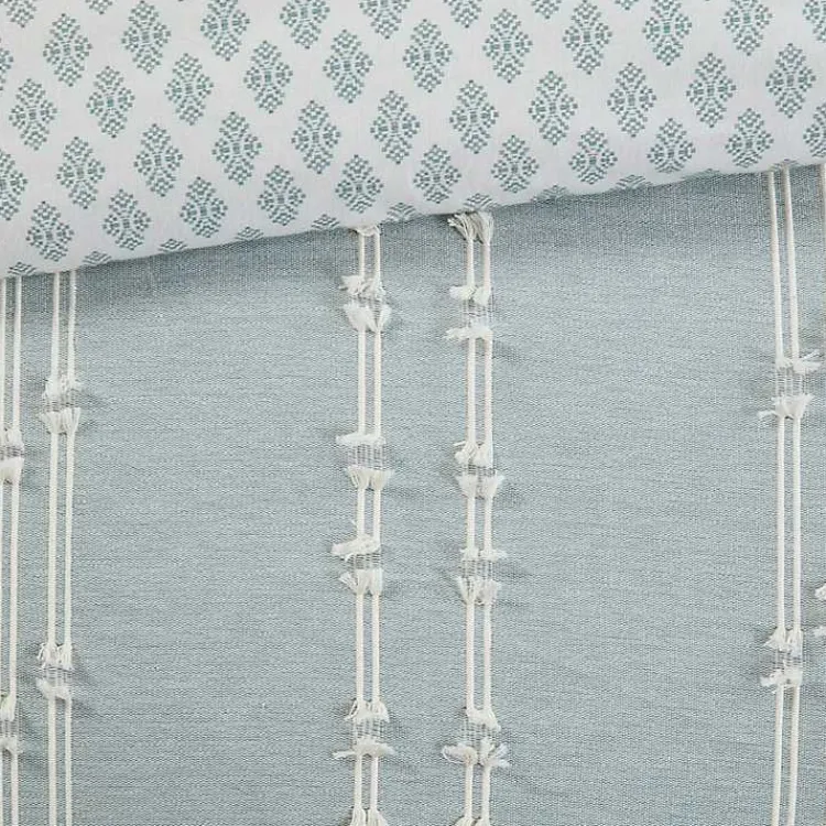 Comforters-Kirklands Home Stripe Diamond California King Comforter Set Green