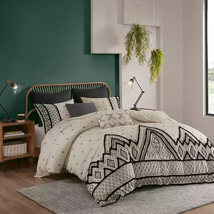 Comforters-Kirklands Home Black Diamond 3-pc. Full/Queen Comforter Set