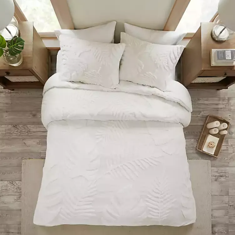 Comforters-Kirklands Home Tropical Full/Queen 3-pc. Comforter Set White