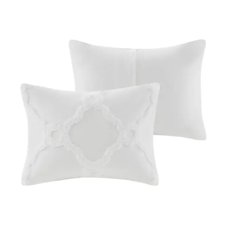 Comforters-Kirklands Home Geometric California King 3-pc Comforter Set White
