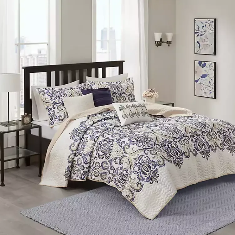 Bedspreads & Coverlets-Kirklands Home Paisley California King 6-pc. Coverlet Set