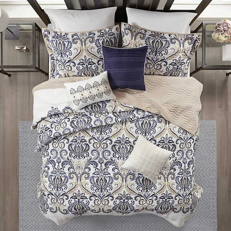Bedspreads & Coverlets-Kirklands Home Paisley California King 6-pc. Coverlet Set