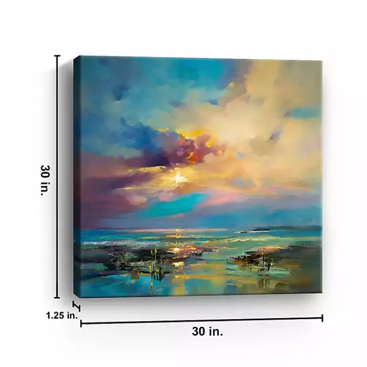 Canvas Art-Kirklands Home Before Nightfall Canvas Art Print, 30x30 in.