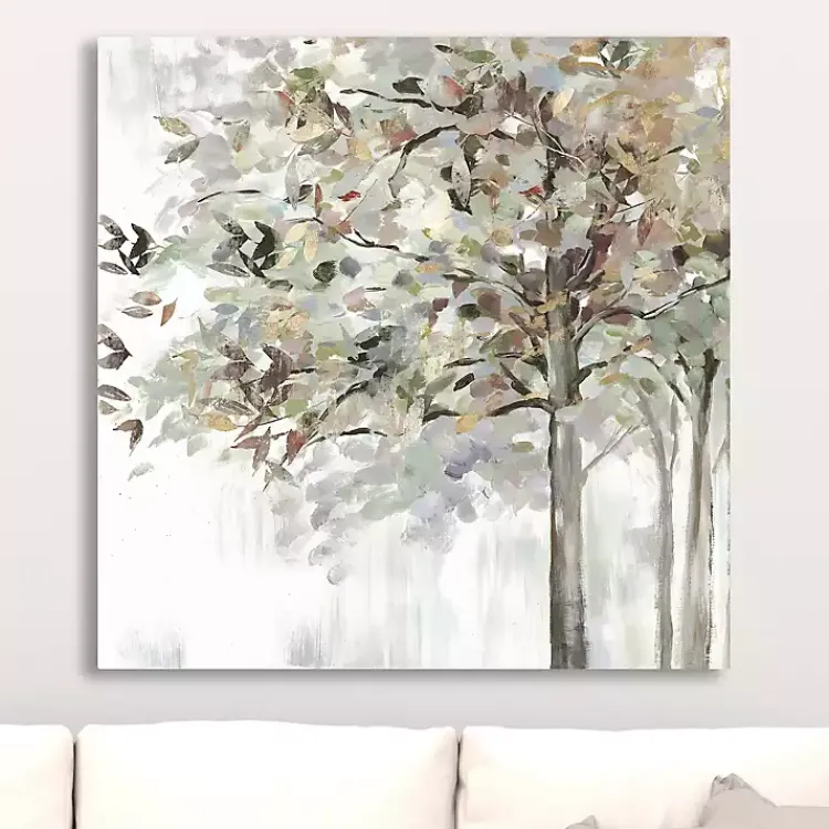 Canvas Art-Kirklands Home Autumn Leaves Neutral Giclee Canvas Art, 30x30 in.