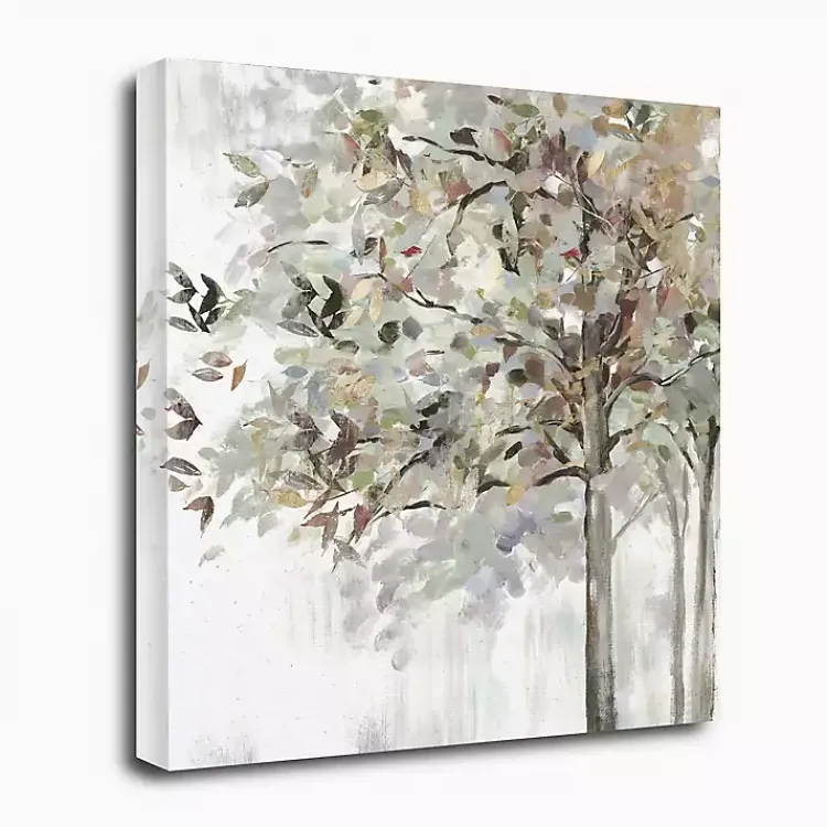 Canvas Art-Kirklands Home Autumn Leaves Neutral Giclee Canvas Art, 30x30 in.