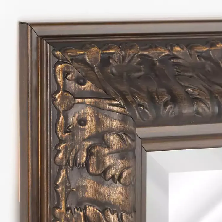 Decorative Mirrors-Kirklands Home Bronze Ornate Beveled Framed Wall Mirror
