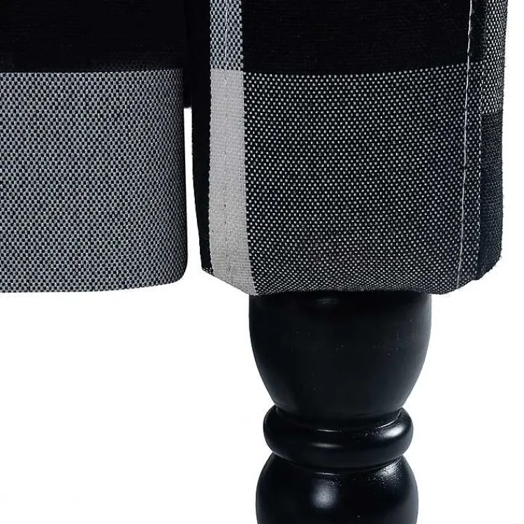 Accent Chairs-Kirklands Home Black and White Buffalo Check Recliner