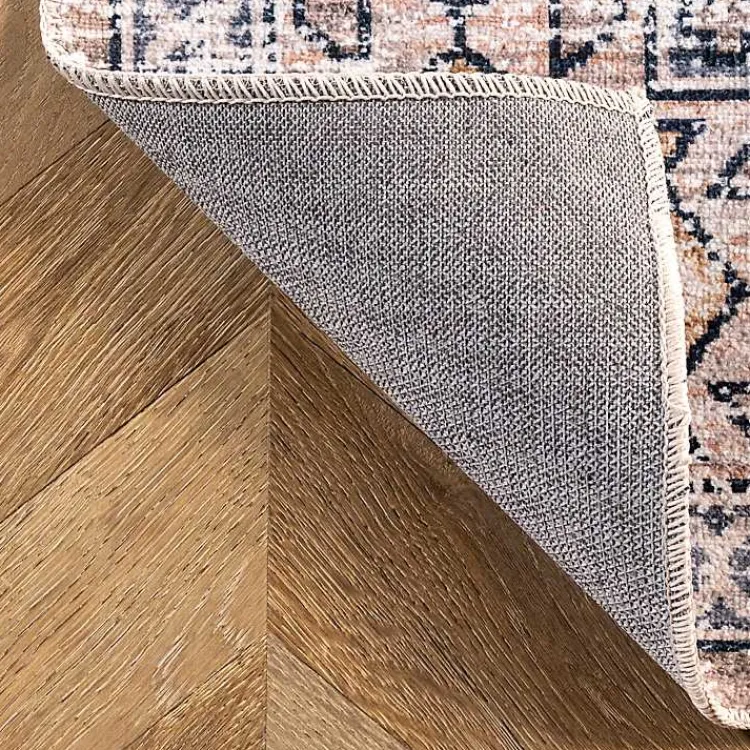 Area Rugs-Kirklands Home Global Motif Washable Area Rug, 3x5 Orange