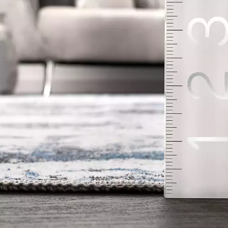 Accent Rugs-Kirklands Home Gray Modern Abstract Washable Runner