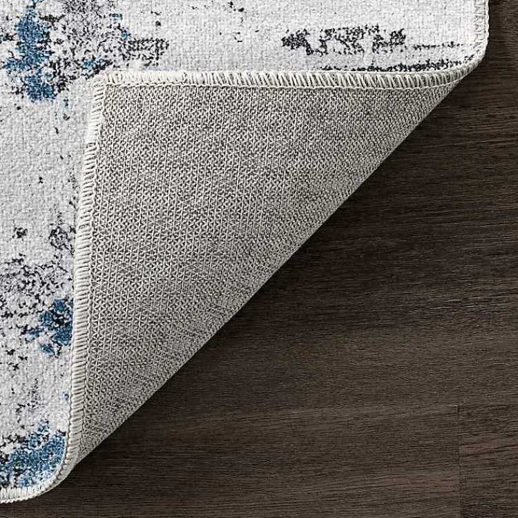 Area Rugs-Kirklands Home Gray Modern Abstract Washable Area Rug, 3x5