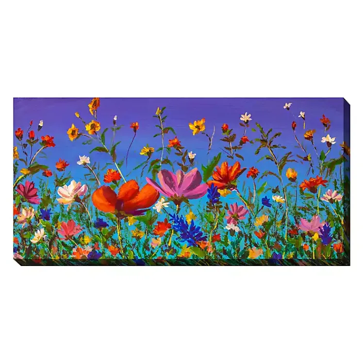 Outdoor Wall Decor-Kirklands Home Summer Floral Recital Canvas Art Print Multi