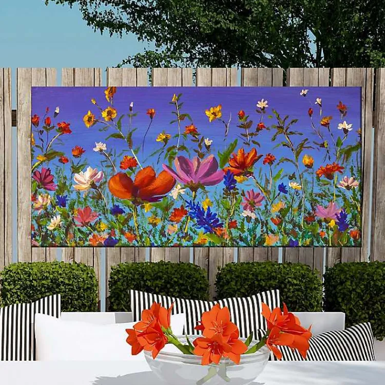 Outdoor Wall Decor-Kirklands Home Summer Floral Recital Canvas Art Print Multi