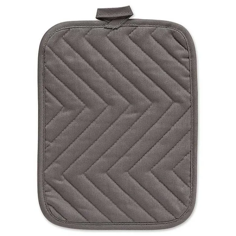 Kitchen Accessories-Kirklands Home Quilted 3-pc. Potholder Set Gray