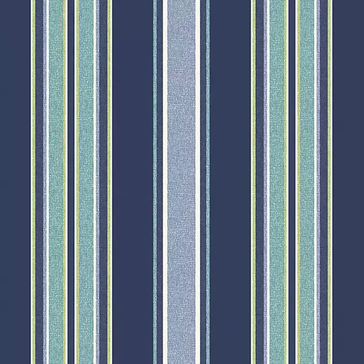 Outdoor Cushions & Pillows-Kirklands Home Sapphire Stripe Outdoor Adirondack Cushion Blue