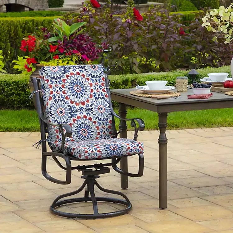 Outdoor Cushions & Pillows-Kirklands Home Clark Luxe Outdoor Dining Chair Cushion