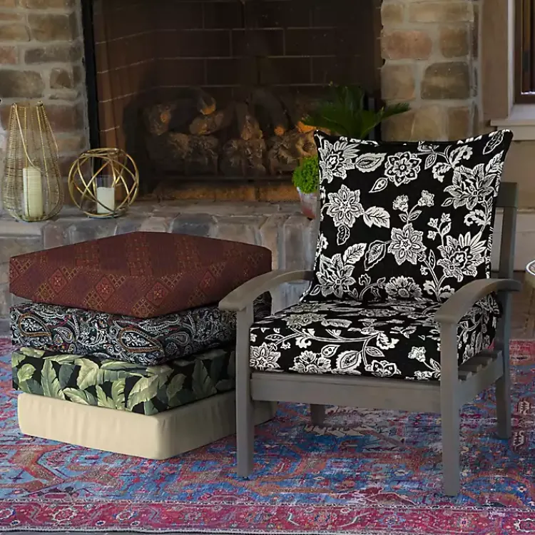 Outdoor Cushions & Pillows-Kirklands Home Ashland Jacobean 2-pc. Outdoor Deep Seat Cushion