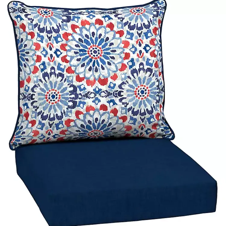 Outdoor Cushions & Pillows-Kirklands Home Clark 2-pc. Outdoor Deep Seat Cushion