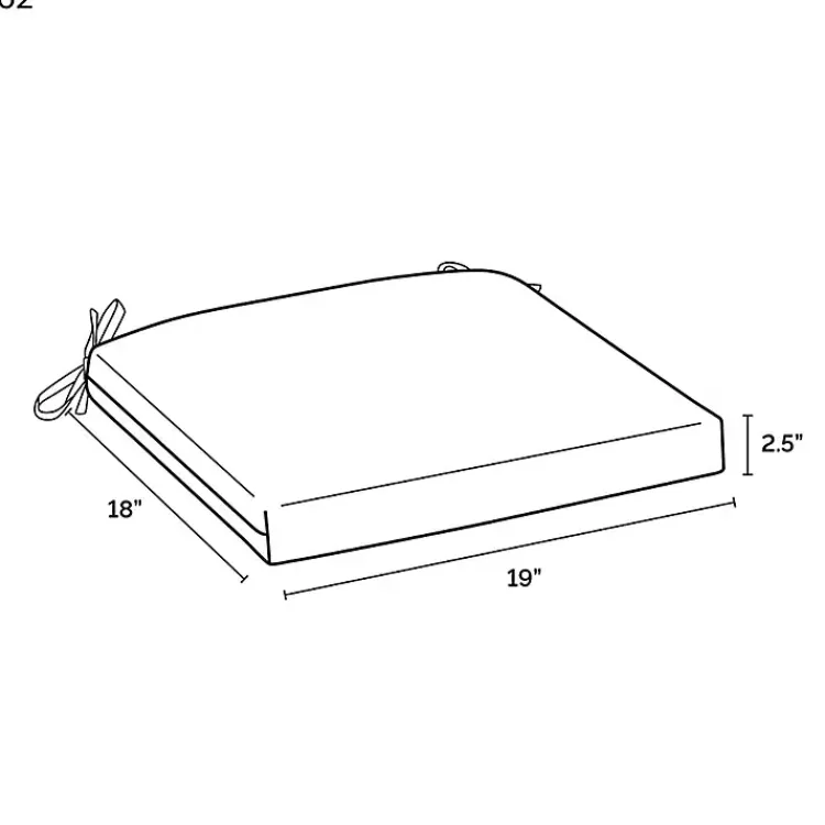 Outdoor Cushions & Pillows-Kirklands Home Sapphire Cabana Stripe Outdoor Seat Cushion Blue