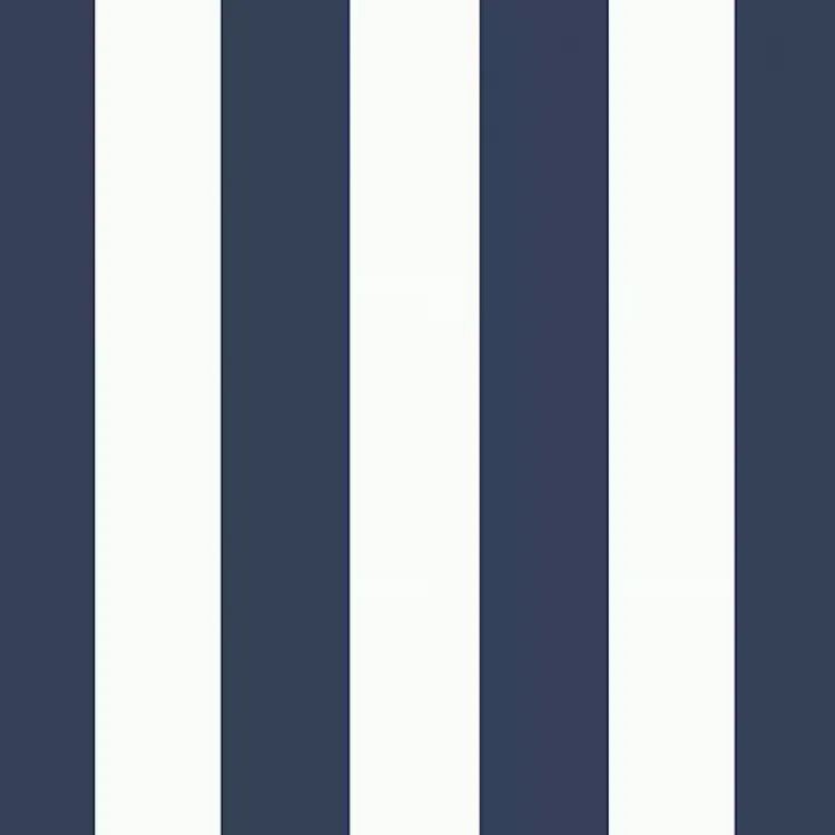 Outdoor Cushions & Pillows-Kirklands Home Sapphire Cabana Stripe Outdoor Seat Cushion Blue