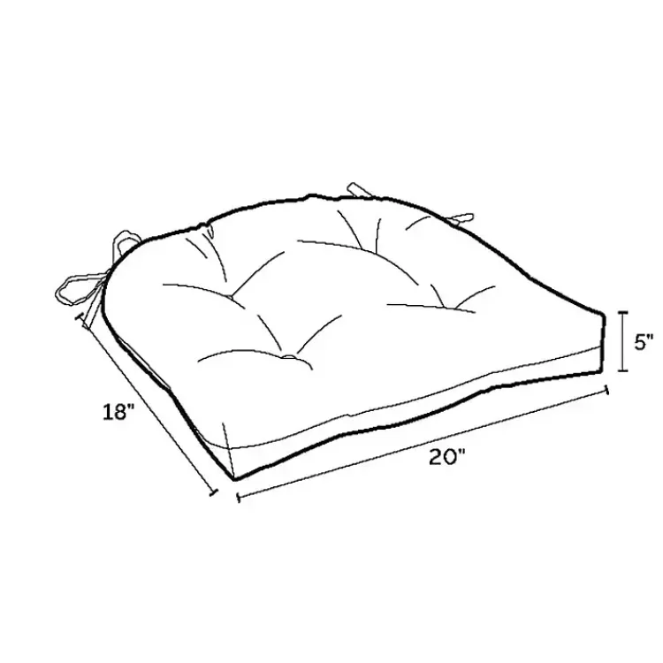 Outdoor Cushions & Pillows-Kirklands Home Ruby Tropical 2-pc. Outdoor Wicker Cushion Set