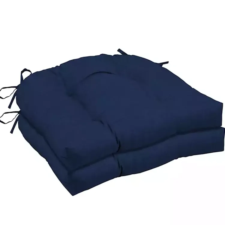 Outdoor Cushions & Pillows-Kirklands Home Sapphire Texture 2-pc. Outdoor Wicker Cushion Set Blue