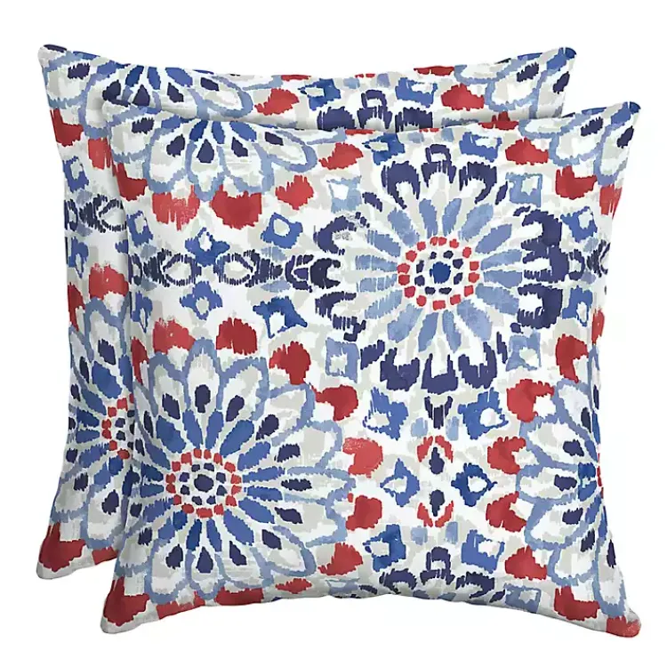 Outdoor Cushions & Pillows-Kirklands Home Clark Outdoor Pillows, Set of 2