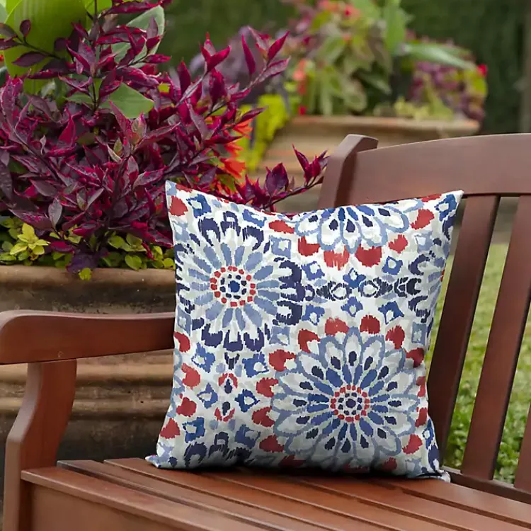 Outdoor Cushions & Pillows-Kirklands Home Clark Outdoor Pillows, Set of 2