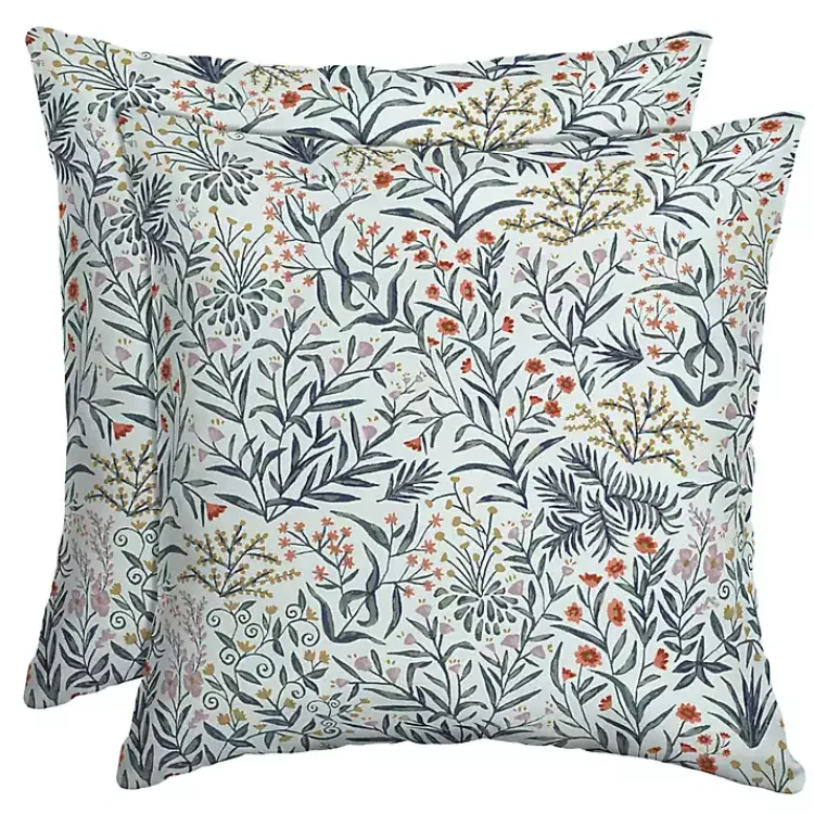 Outdoor Cushions & Pillows-Kirklands Home Millennial Leaf Outdoor Pillows, Set of 2