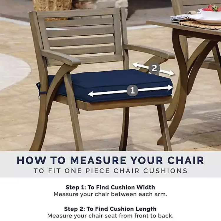 Outdoor Cushions & Pillows-Kirklands Home Sapphire Leala Texture Outdoor Bench Cushion Blue