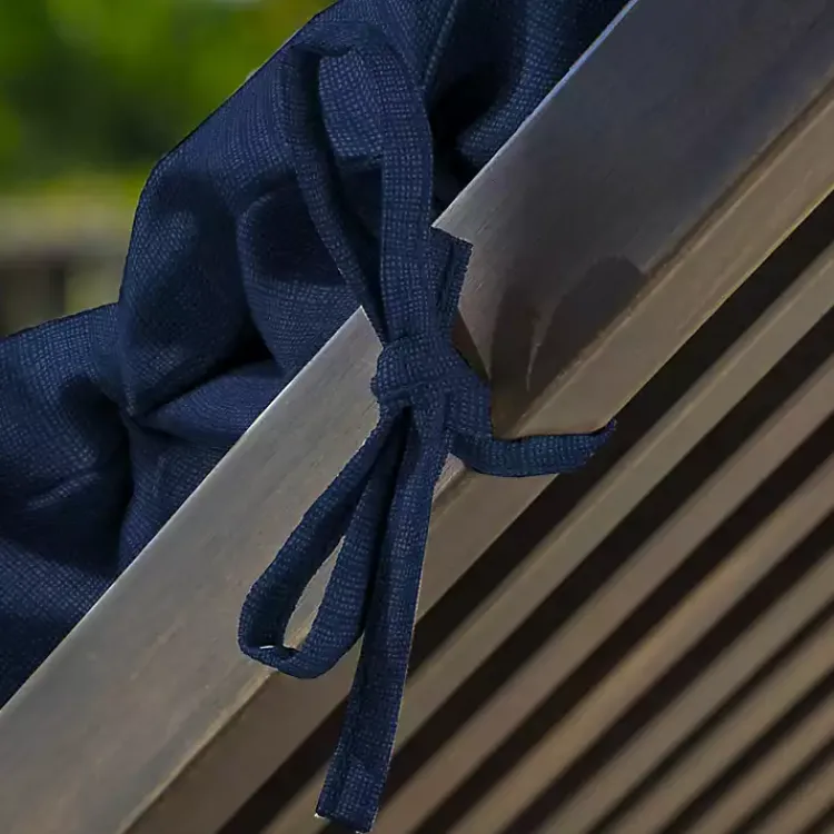 Outdoor Cushions & Pillows-Kirklands Home Sapphire Leala Texture Outdoor Chaise Cushion Blue