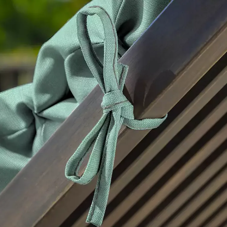 Outdoor Cushions & Pillows-Kirklands Home Aqua Leala Texture Outdoor Chaise Cushion Blue