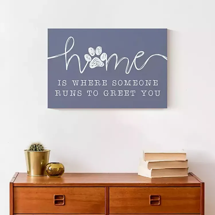 Wall Quotes & Signs-Kirklands Home Runs To Greet You Canvas Art Print, 18x12 in.