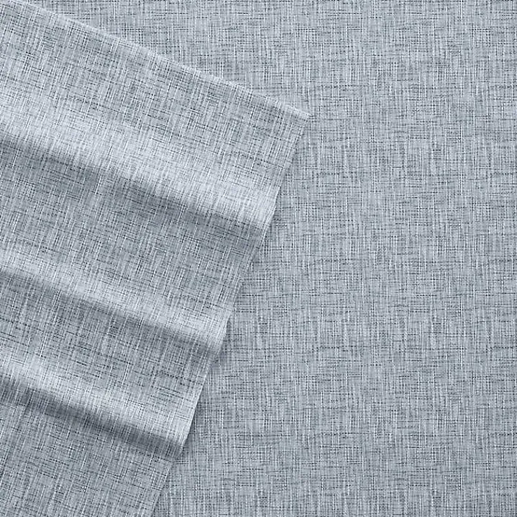 Bed Sheets-Kirklands Home Chambray 4-pc. California King Sheet Set Blue