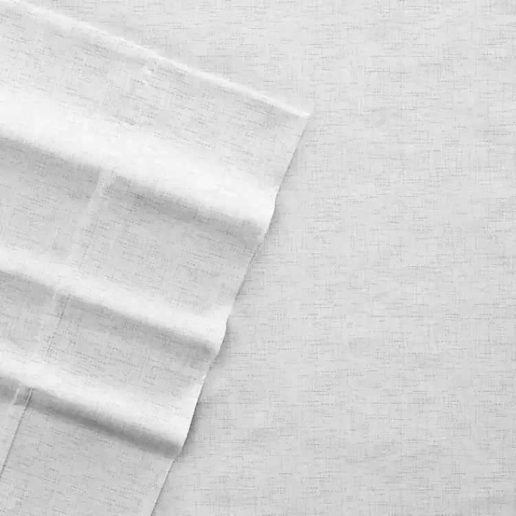 Bed Sheets-Kirklands Home Chambray 4-pc. Queen Bed Sheet Set White