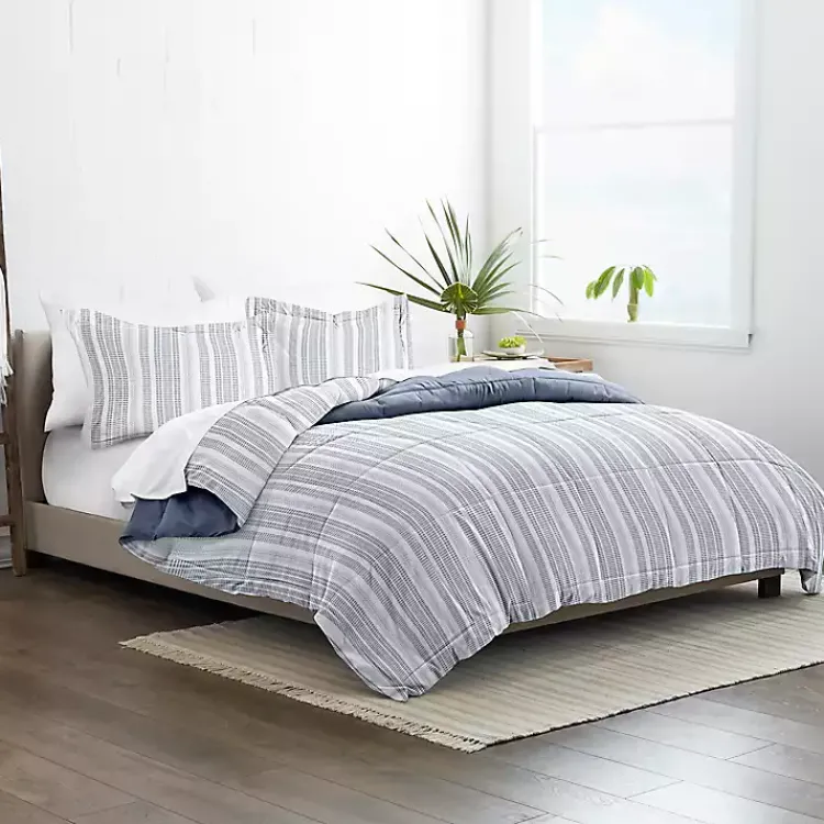 Comforters-Kirklands Home Navy Farmhouse Dreams Queen 3-pc. Comforter Set