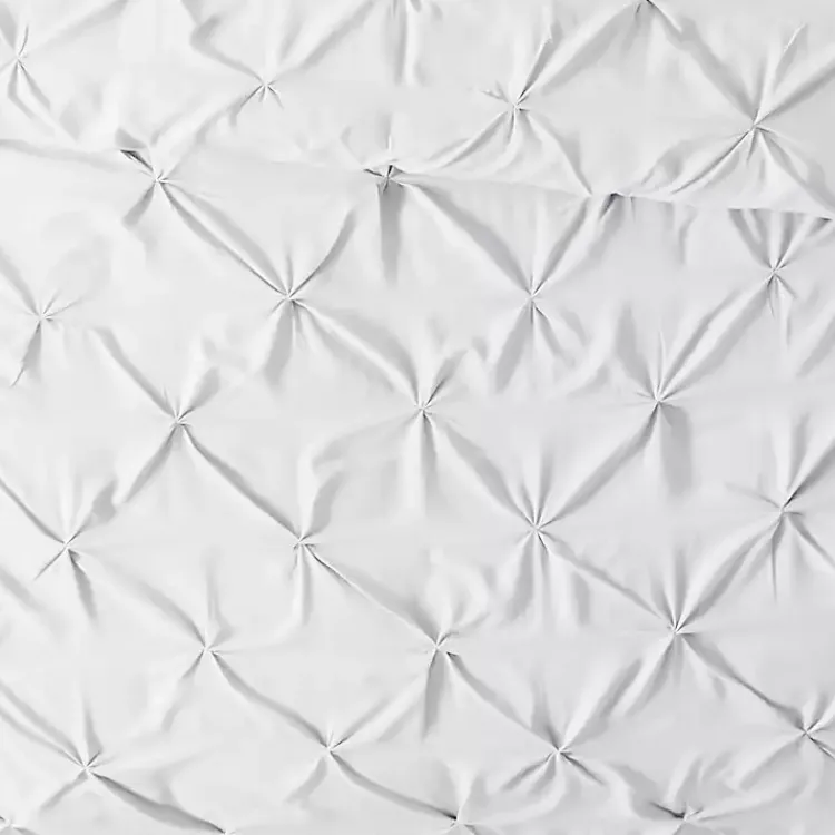 Duvets-Kirklands Home Soft Pinched 3-pc. Twin Duvet Cover Set White