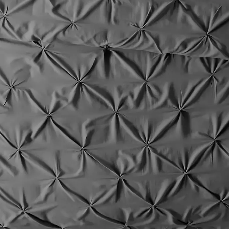 Duvets-Kirklands Home Soft Pinched 3-pc. Twin Duvet Cover Set Gray